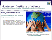 Tablet Screenshot of montessori-mia.org